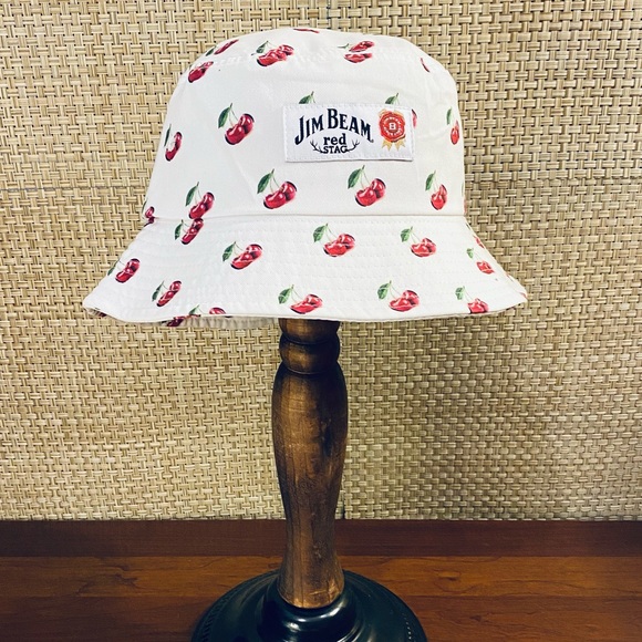 Hpnwot Jim Beam Cherry Print Bucket Hat 